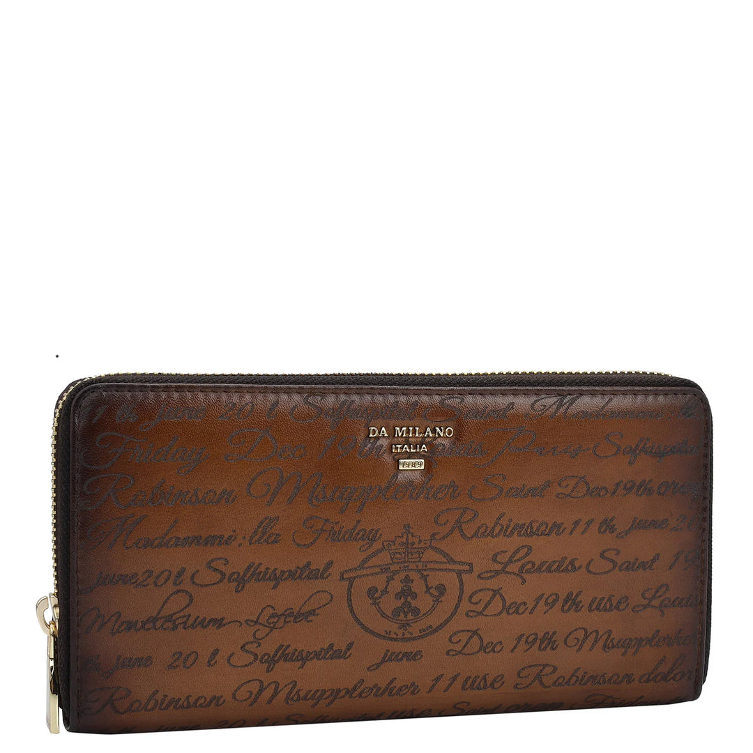 Signato Leather Ladies Wallet - Cognac