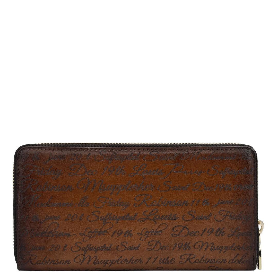 Signato Leather Ladies Wallet - Cognac