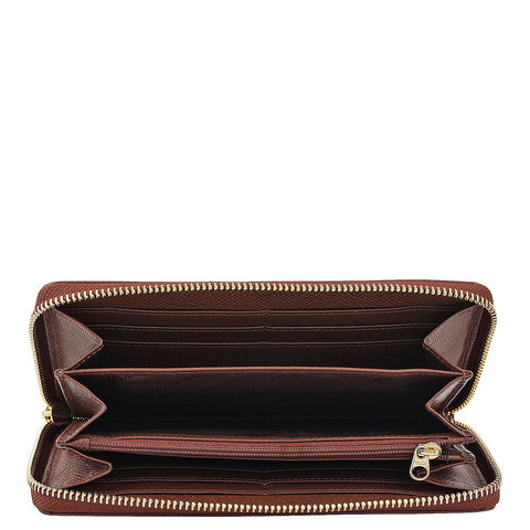 Croco Leather Ladies Wallet - Date