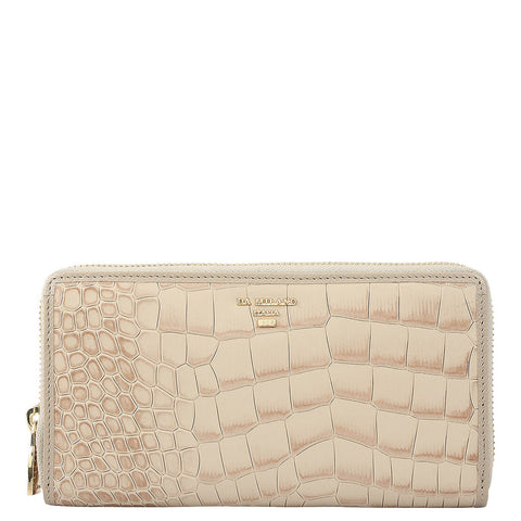Croco Leather Ladies Wallet - Forest