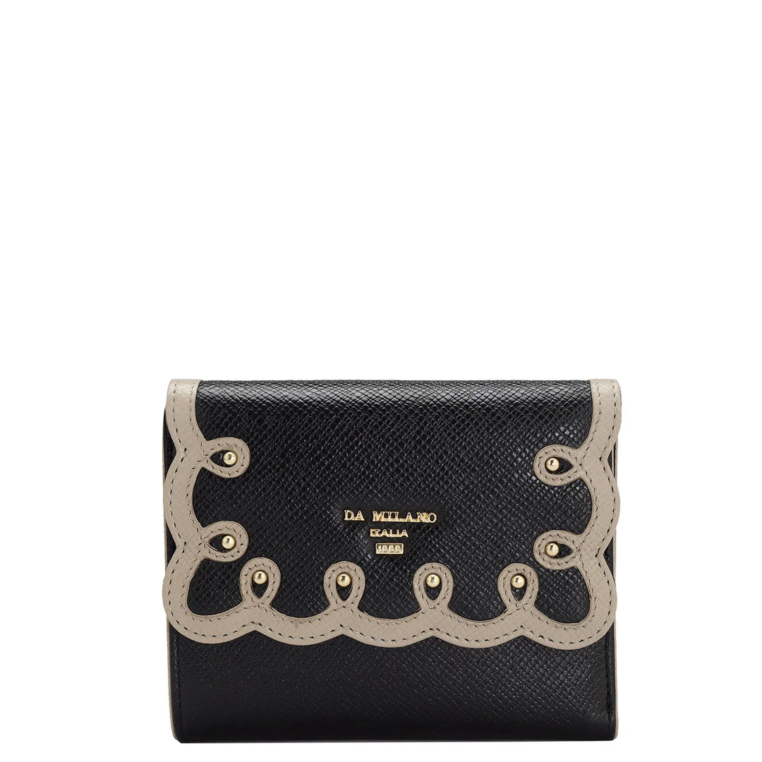 Franzy Leather Ladies Wallet - Black