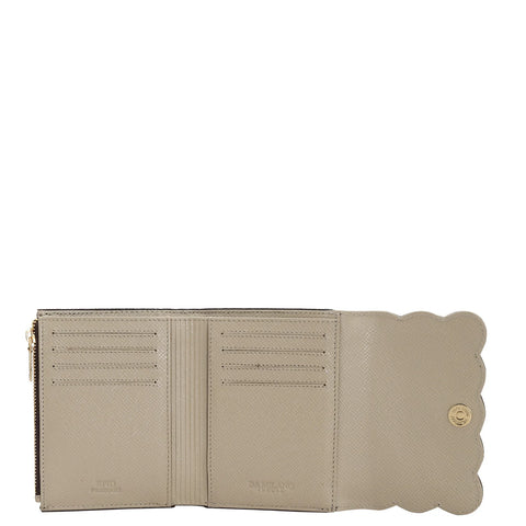 Franzy Leather Ladies Wallet - Chalk