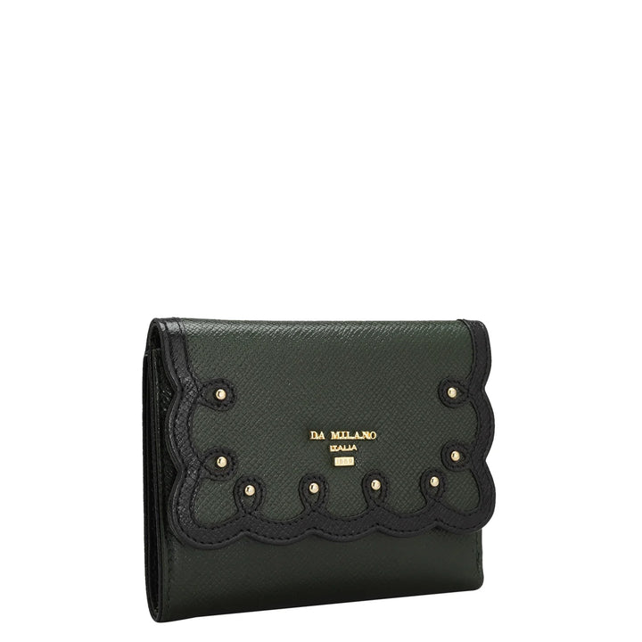 Franzy Leather Ladies Wallet - Petrol Green