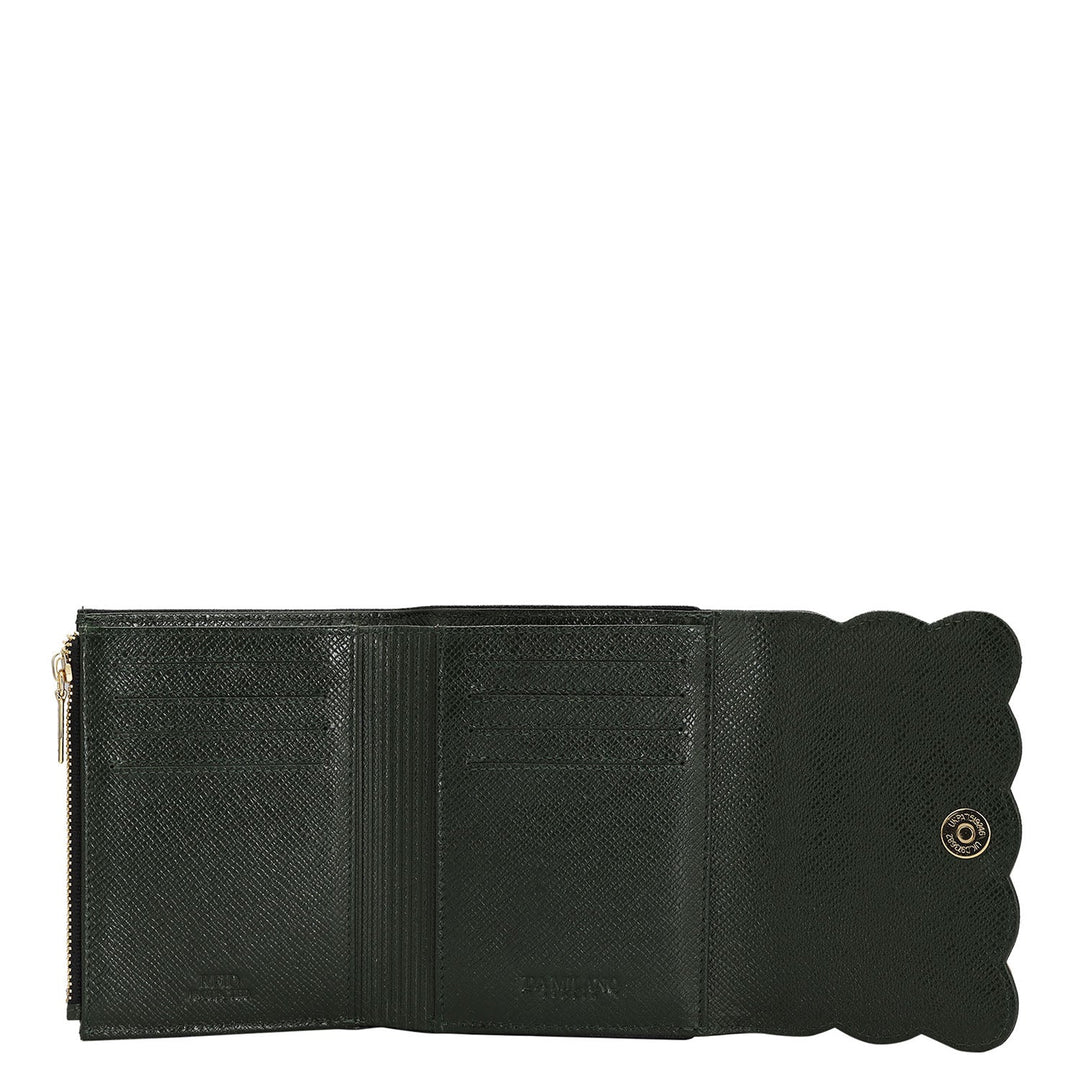 Franzy Leather Ladies Wallet - Petrol Green