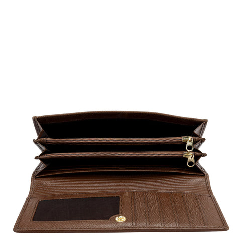 Croco Leather Ladies Wallet - Date