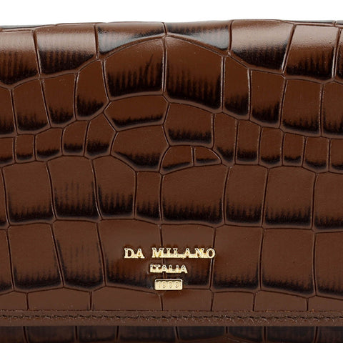 Croco Leather Ladies Wallet - Date