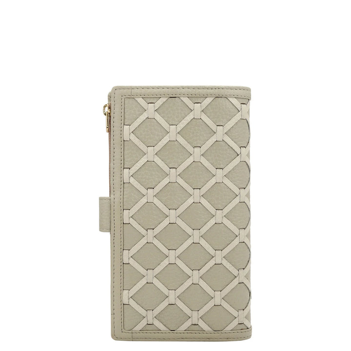 Wax Leather Ladies Wallet - Khaki