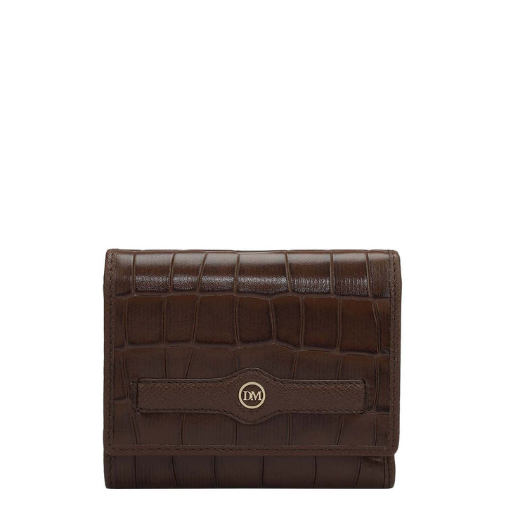 Croco Leather Ladies Wallet - Date