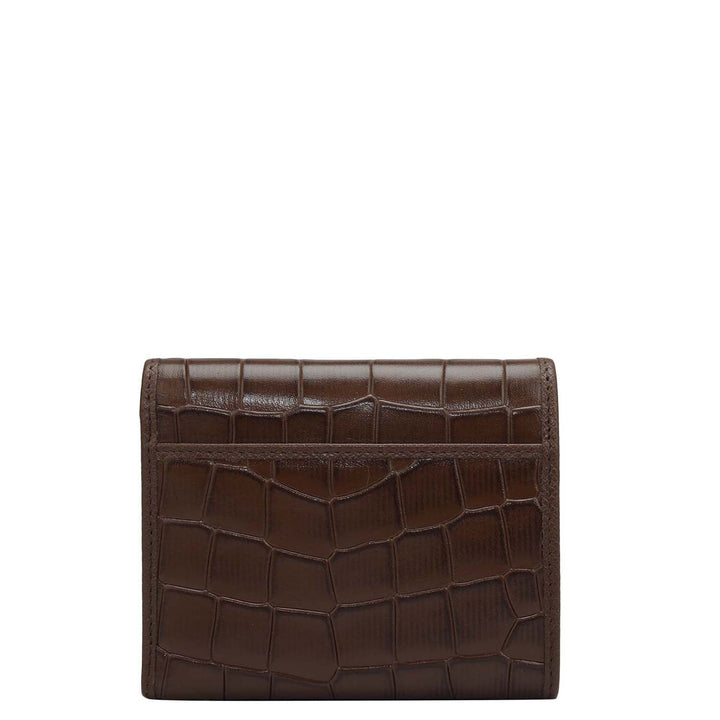 Croco Leather Ladies Wallet - Date