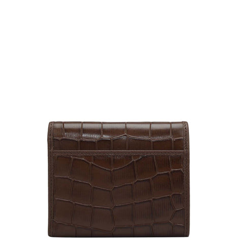 Croco Leather Ladies Wallet - Date