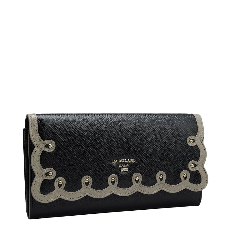 Franzy Leather Ladies Wallet - Black