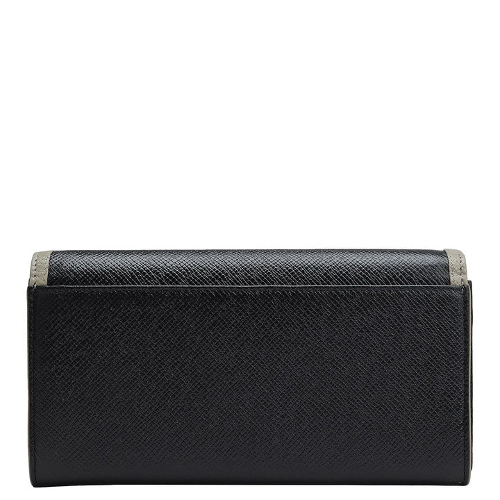 Franzy Leather Ladies Wallet - Black