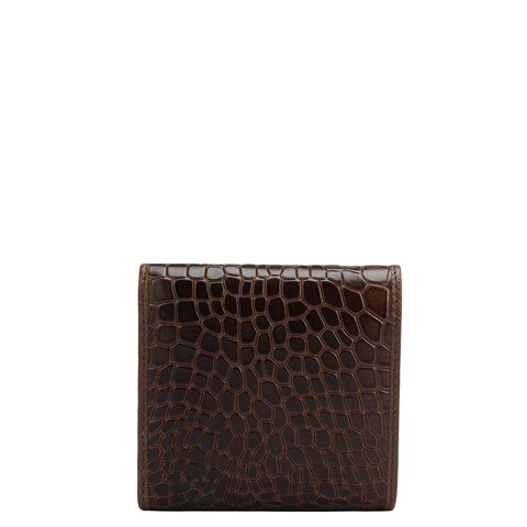 Croco Leather Ladies Wallet - Date