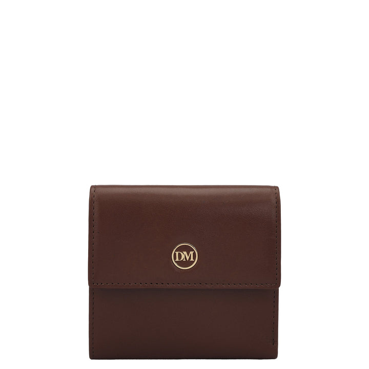Plain Leather Ladies Wallet - Brown