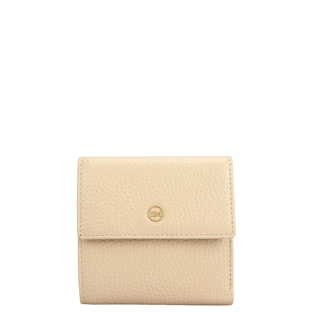 Wax Leather Ladies Wallet - Dove