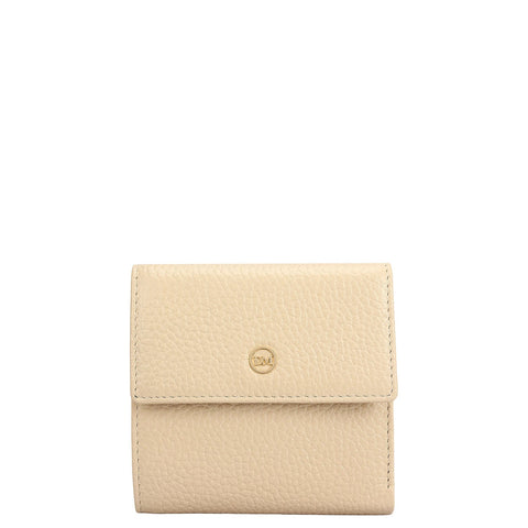 Wax Leather Ladies Wallet - Dove