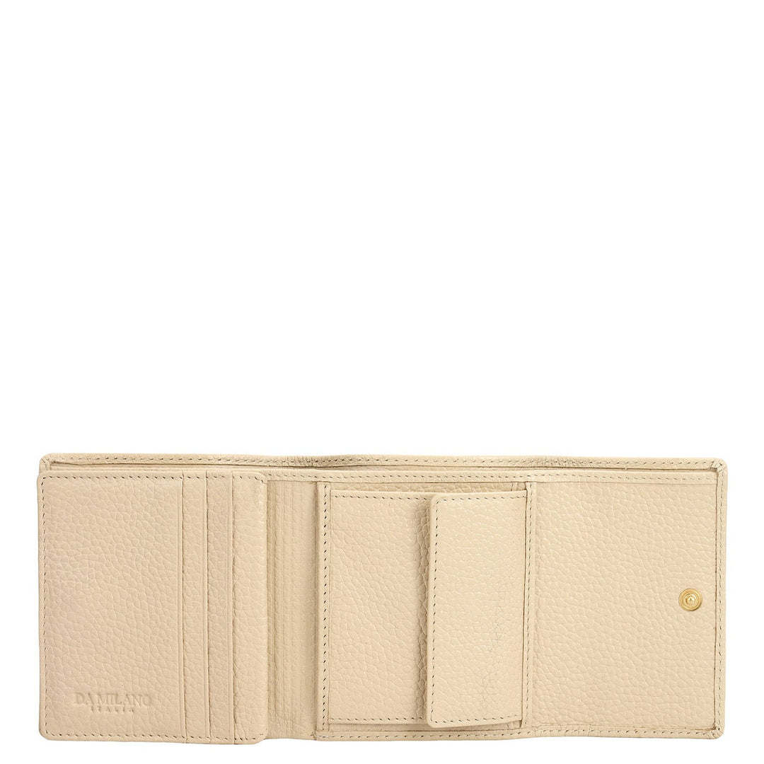 Wax Leather Ladies Wallet - Dove