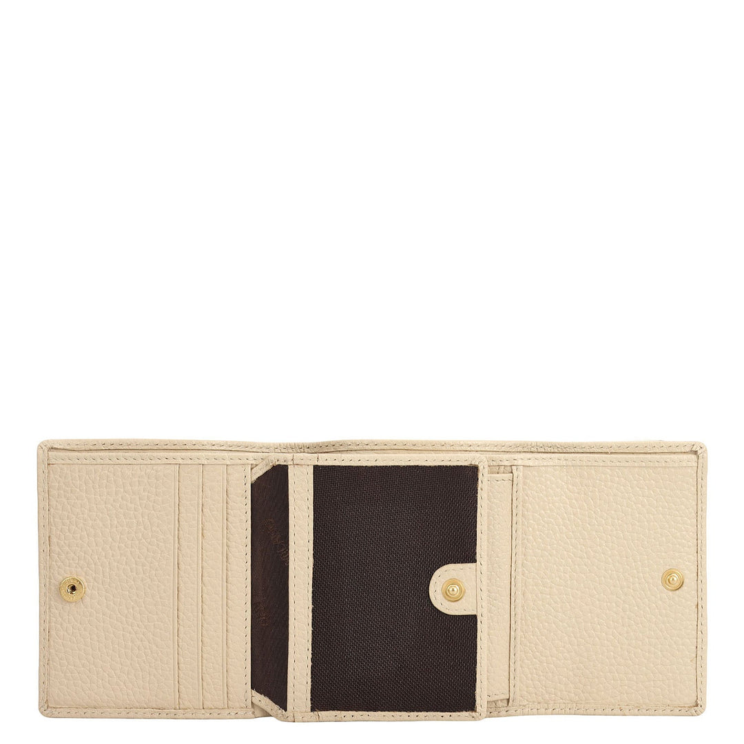 Wax Leather Ladies Wallet - Dove