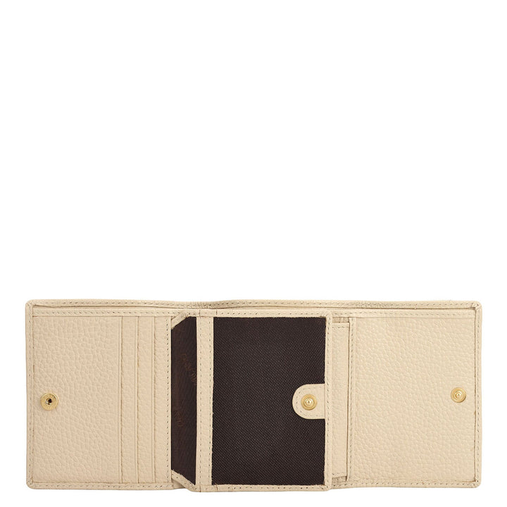 Wax Leather Ladies Wallet - Dove