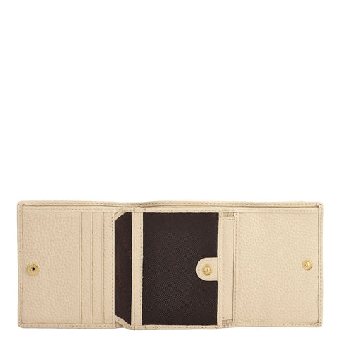 Wax Leather Ladies Wallet - Dove