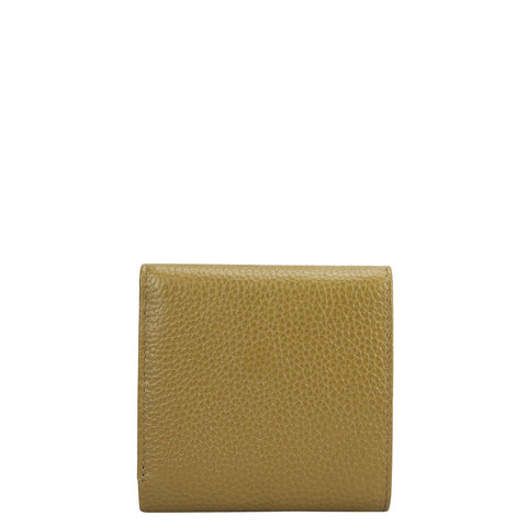 Wax Leather Ladies Wallet - Lime