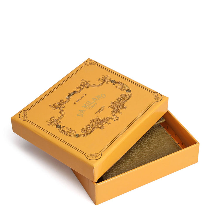Wax Leather Ladies Wallet - Lime