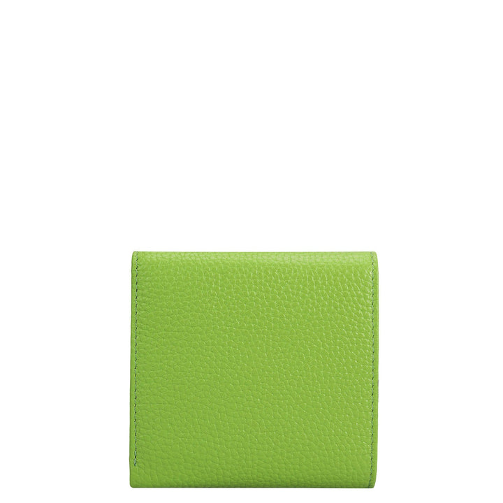 Wax Leather Ladies Wallet - Slime
