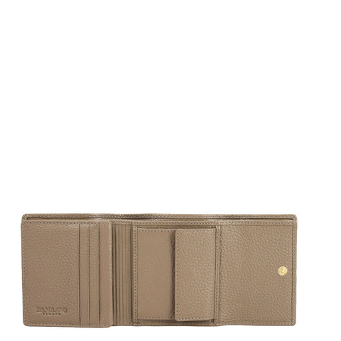 Wax Leather Ladies Wallet - Smoke Grey