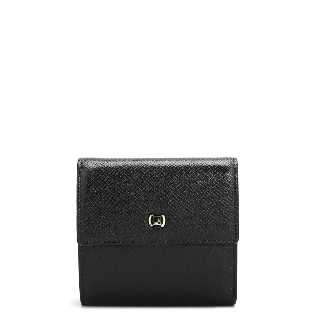 Franzy Leather Ladies Wallet - Black