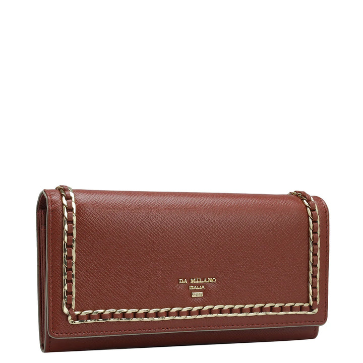 Franzy Leather Ladies Wallet - Brick