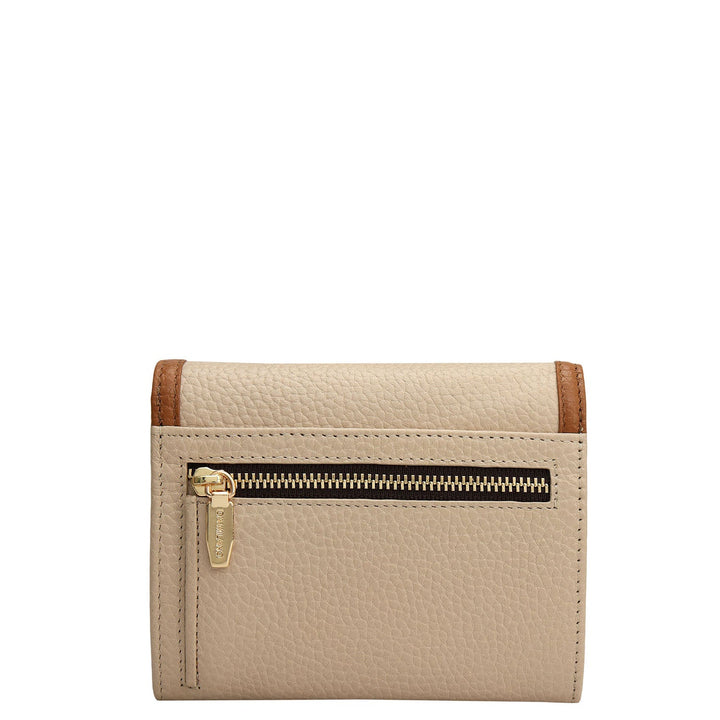 Wax Leather Ladies Wallet - Dove