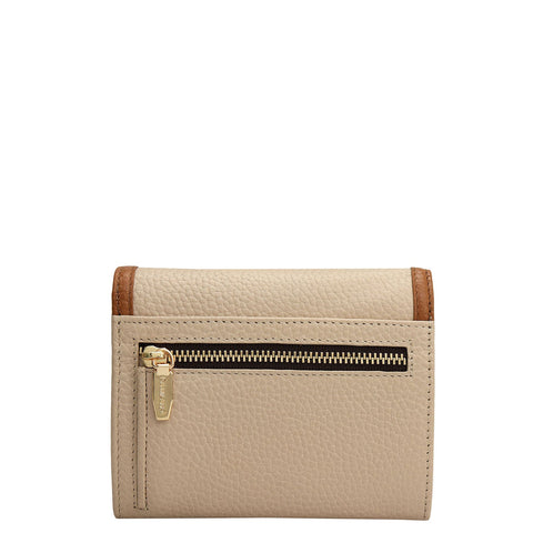 Wax Leather Ladies Wallet - Dove