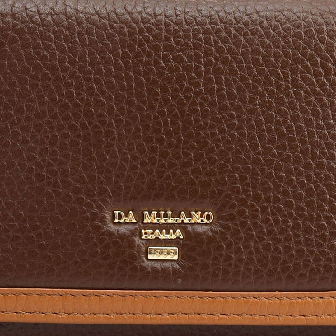 Wax Leather Ladies Wallet - Mocha