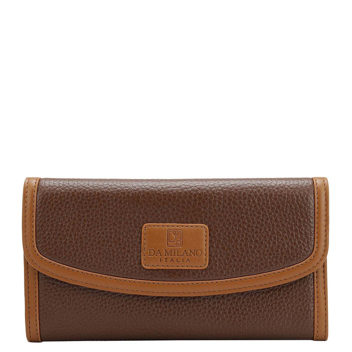 Wax Leather Ladies Wallet - Espresso