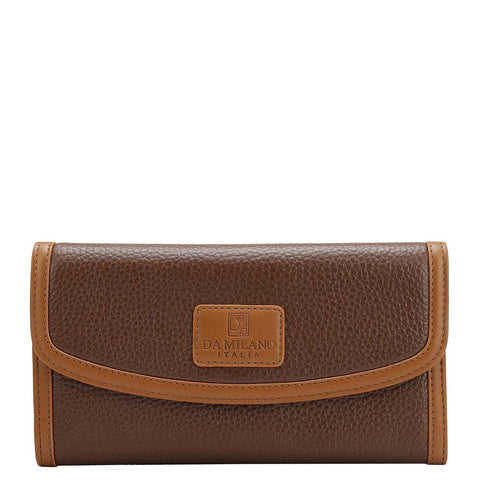 Wax Leather Ladies Wallet - Espresso