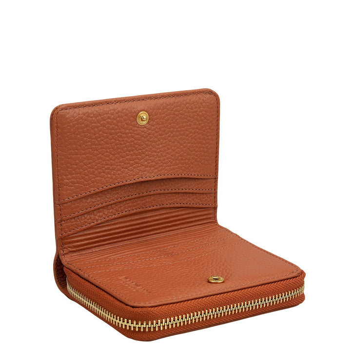 Wax Leather Ladies Wallet - Feather