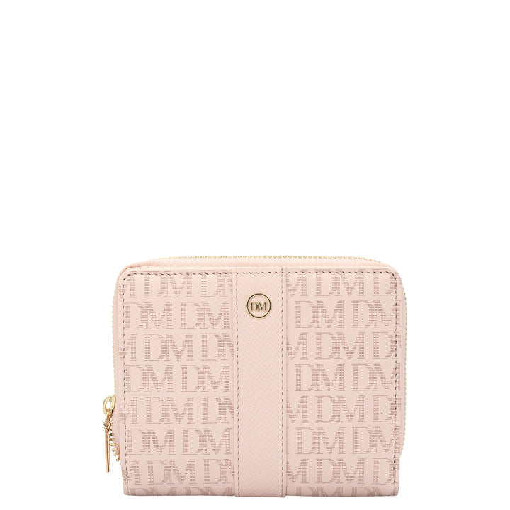Monogram Franzy Leather Ladies Wallet - Blush