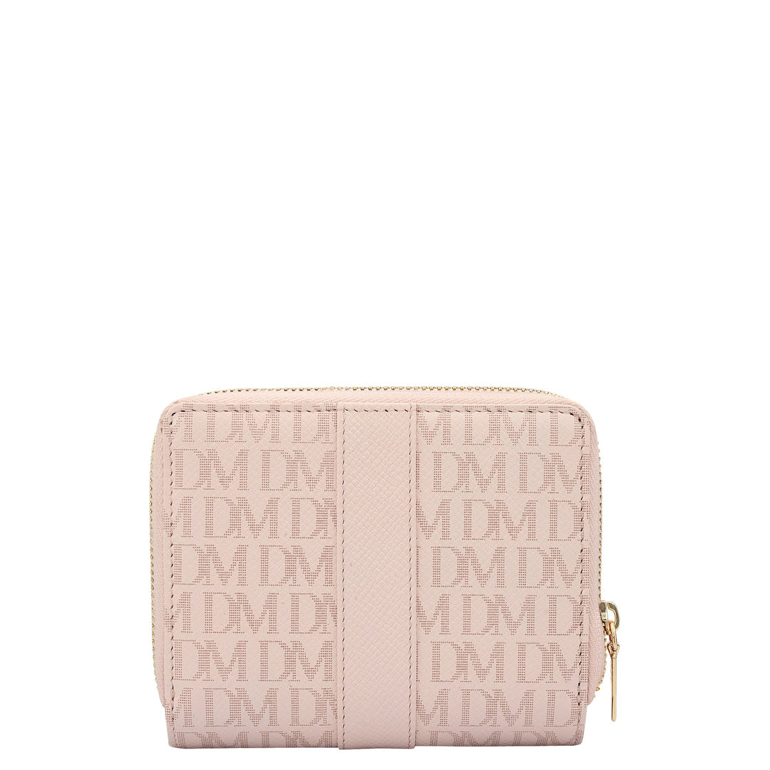 Monogram Franzy Leather Ladies Wallet - Blush