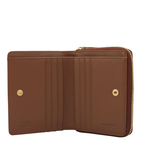 Monogram Plain Leather Ladies Wallet - Date