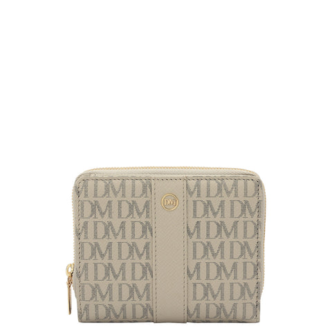 Monogram Franzy Leather Ladies Wallet - Lamb