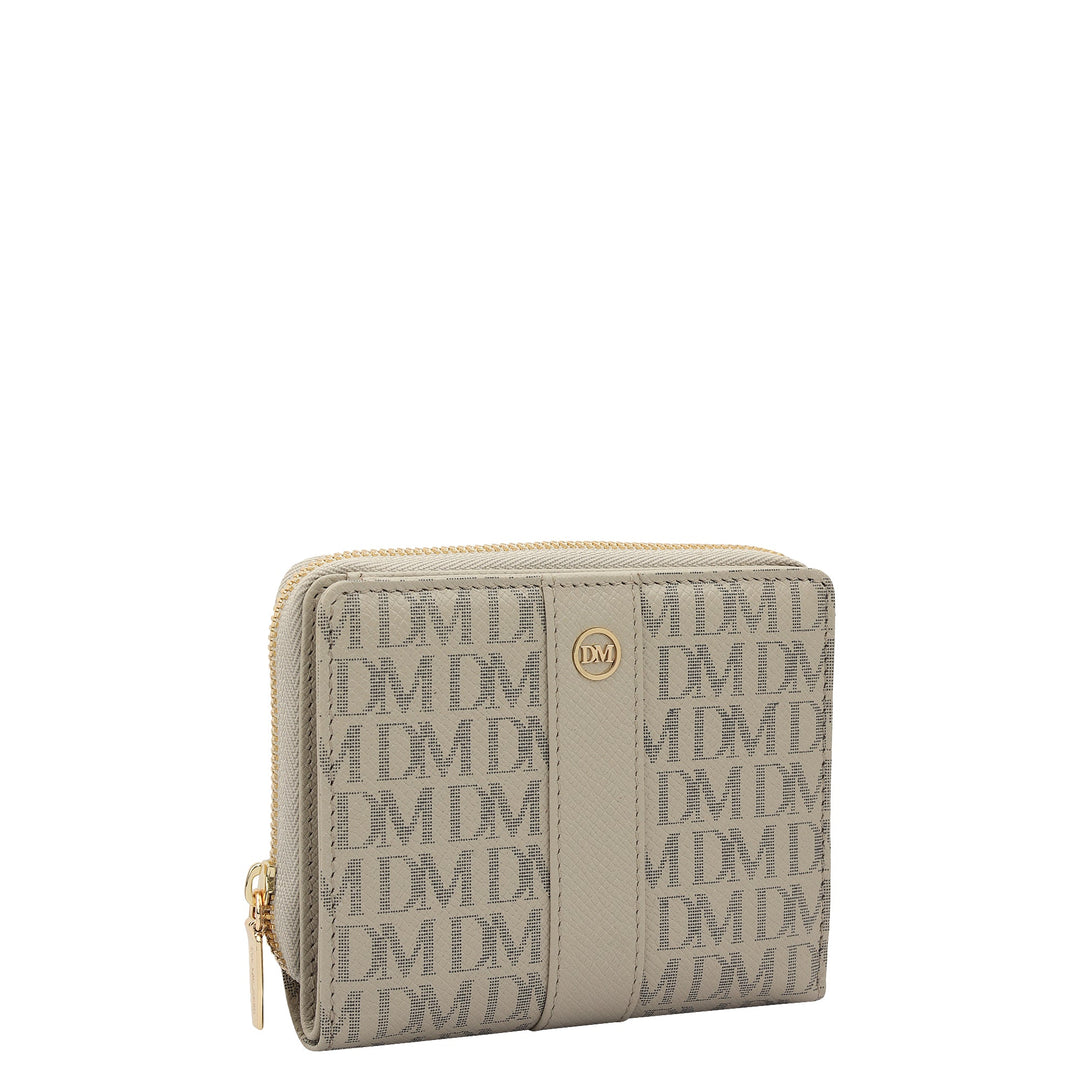 Monogram Franzy Leather Ladies Wallet - Lamb