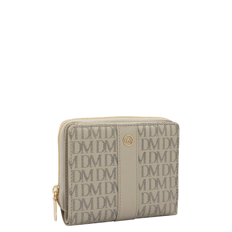 Monogram Franzy Leather Ladies Wallet - Lamb