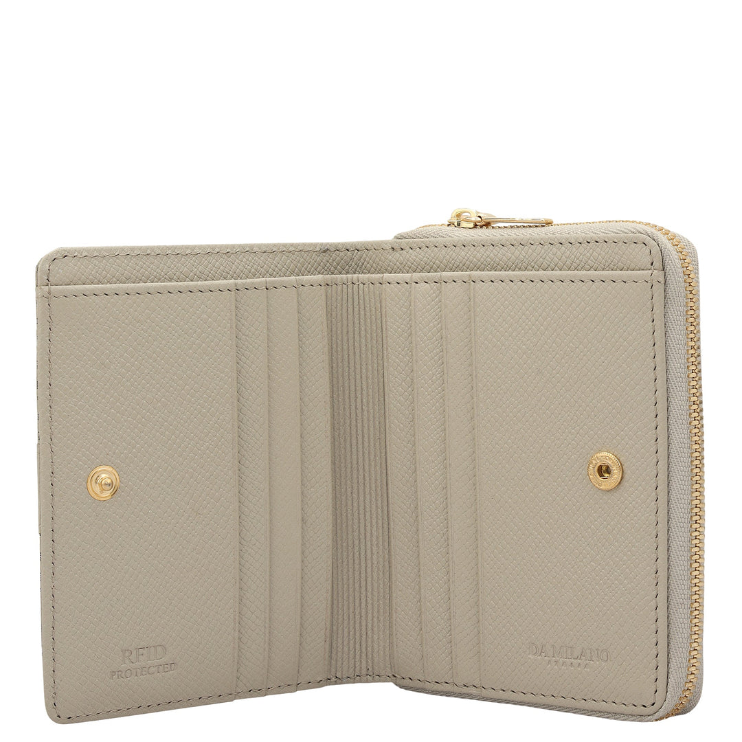 Monogram Franzy Leather Ladies Wallet - Lamb