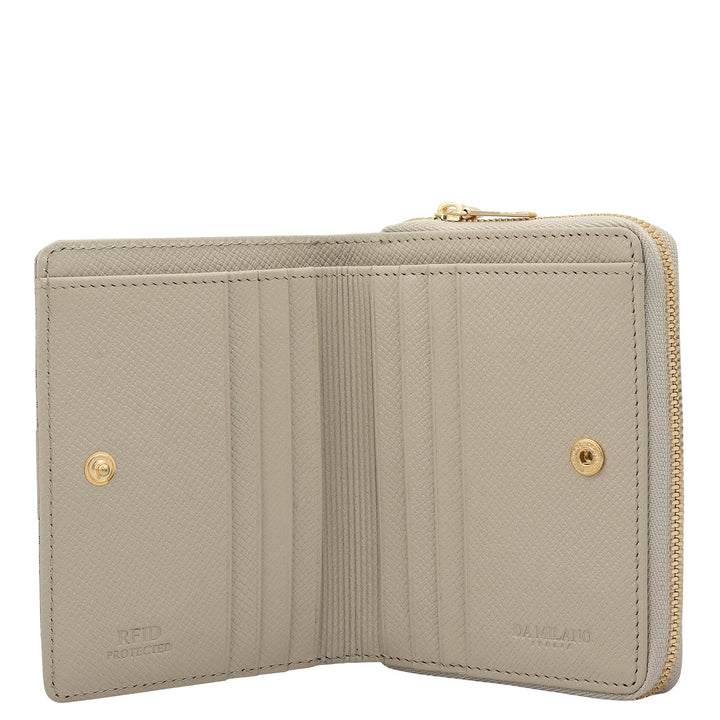 Monogram Franzy Leather Ladies Wallet - Lamb