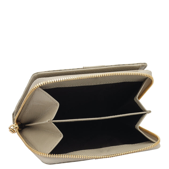 Monogram Franzy Leather Ladies Wallet - Lamb