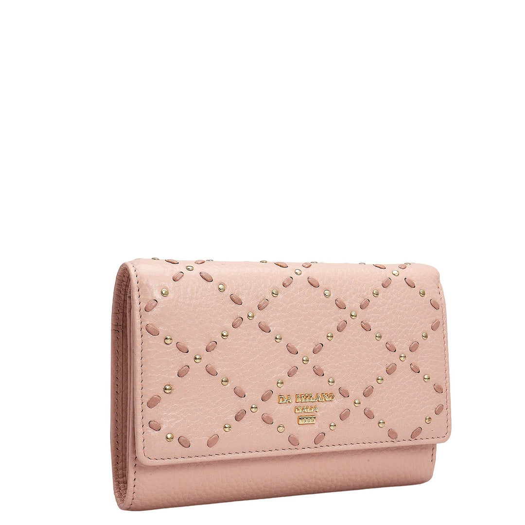 Wax Leather Ladies Wallet - Feather