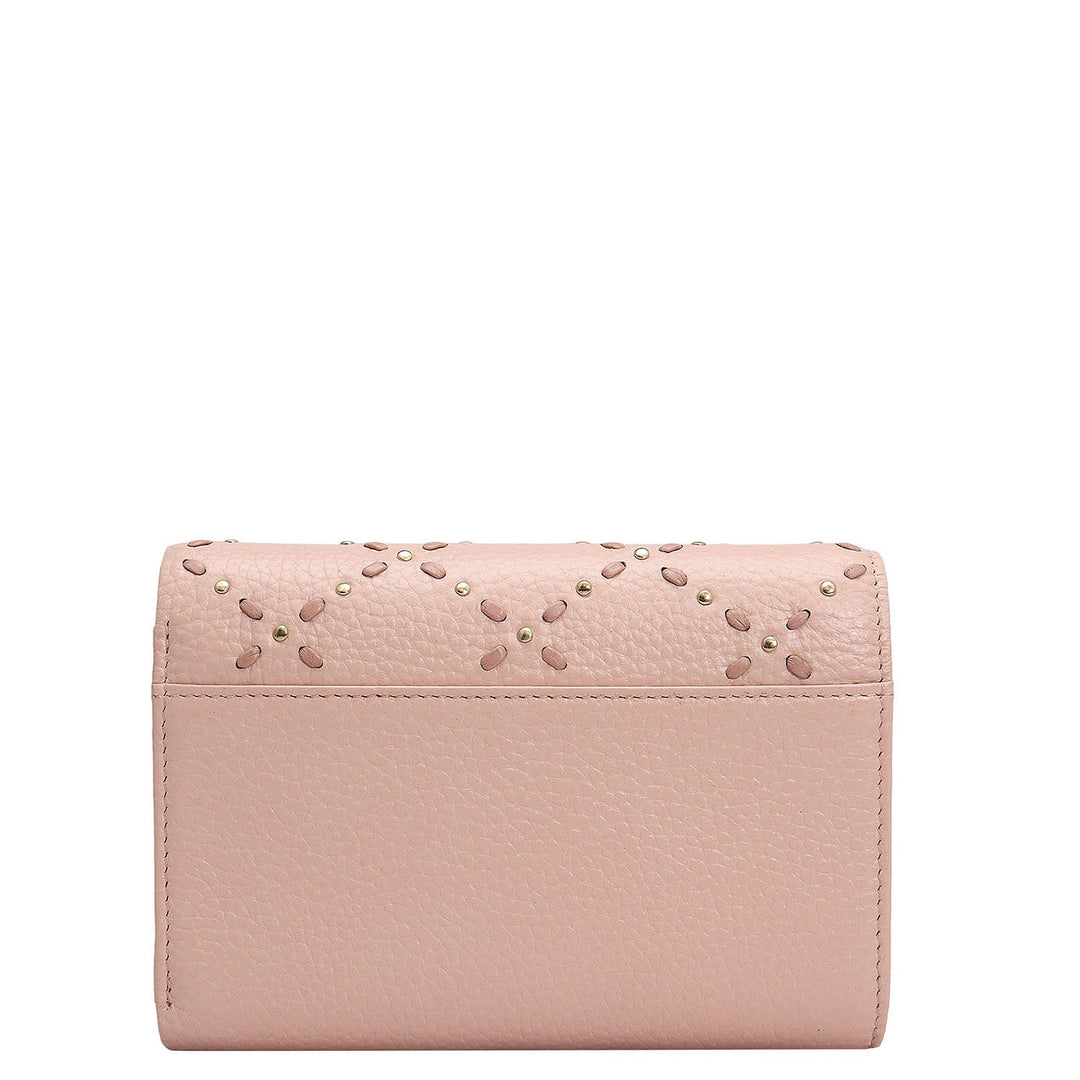 Wax Leather Ladies Wallet - Feather