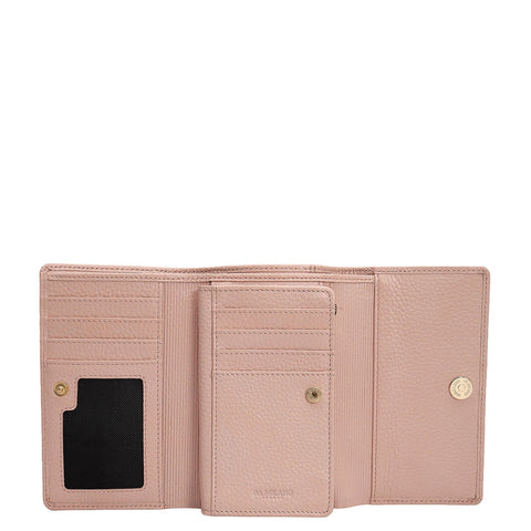 Wax Leather Ladies Wallet - Feather