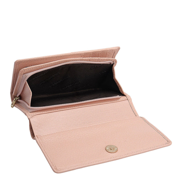 Wax Leather Ladies Wallet - Feather