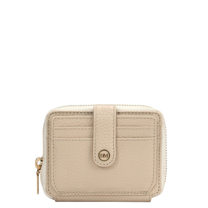 Wax Leather Ladies Wallet - Dove